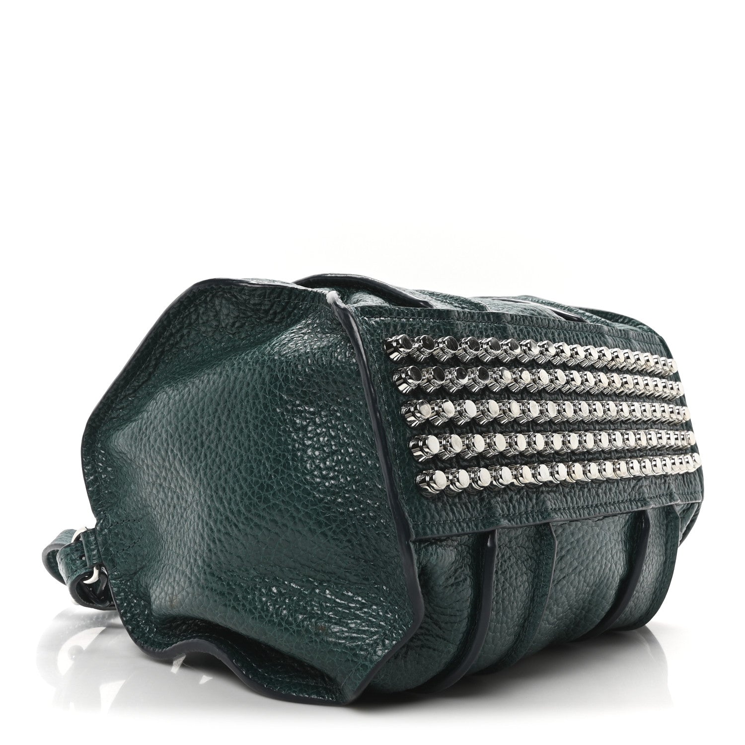 Alexander Wang Pebbled Lambskin Inside Out Rocco Rhodium Hardware Dark Mosaic 4 of 9