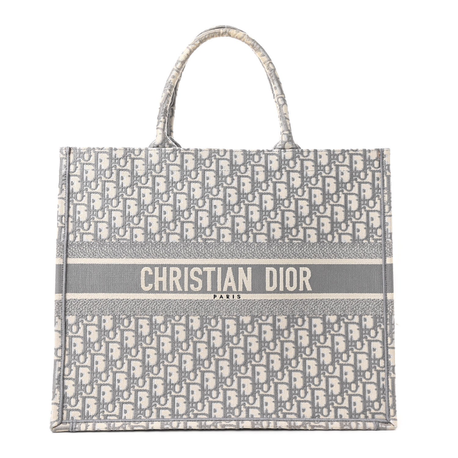 Christian Dior Oblique Large Book Tote Grey 1 of 12