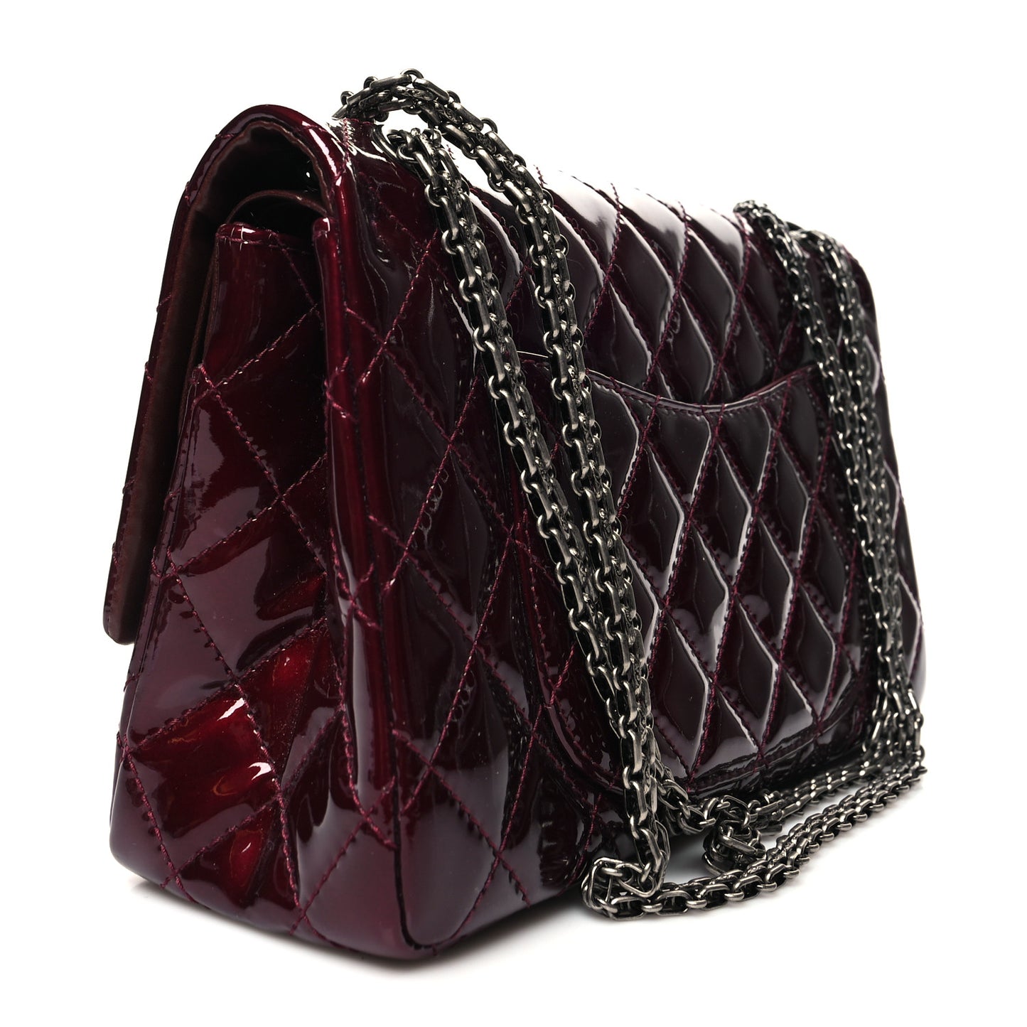 Patent Quilted 2.55 Reissue 226 Flap Burgundy