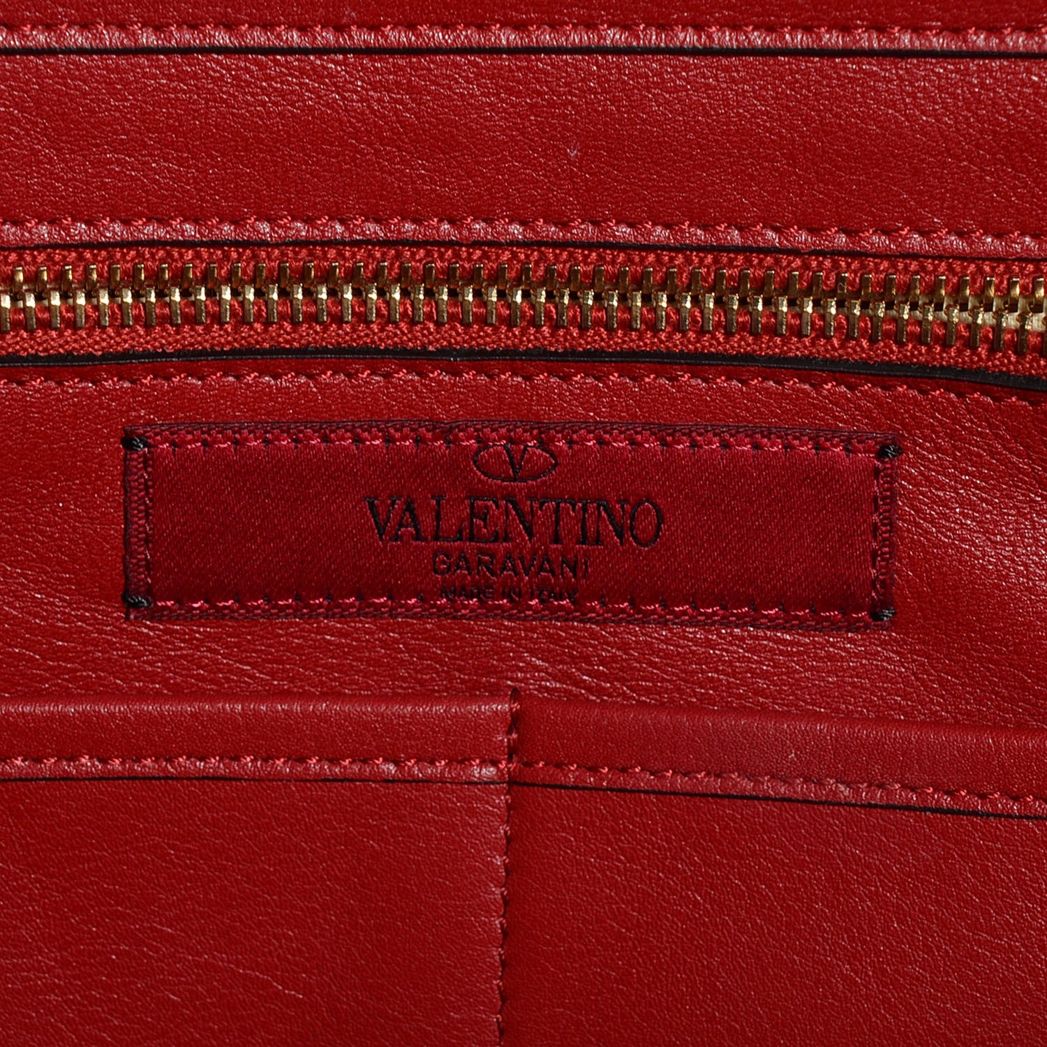 Valentino Garavani Vitello Medium Rockstud Tote Rosso Valentino 6 of 9
