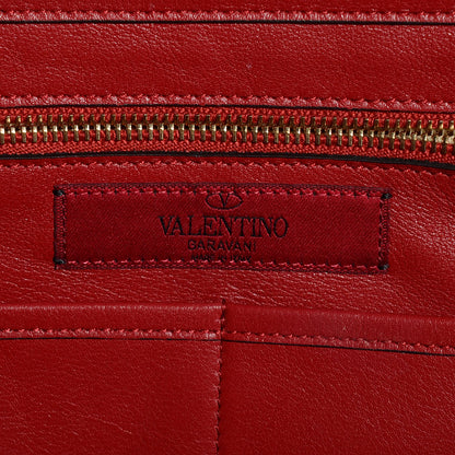 Valentino Garavani Vitello Medium Rockstud Tote Rosso Valentino 6 of 9