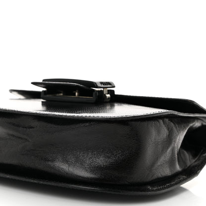 Prada Spazzolato Fliplock Flap Shoulder Bag  Black 10 of 10