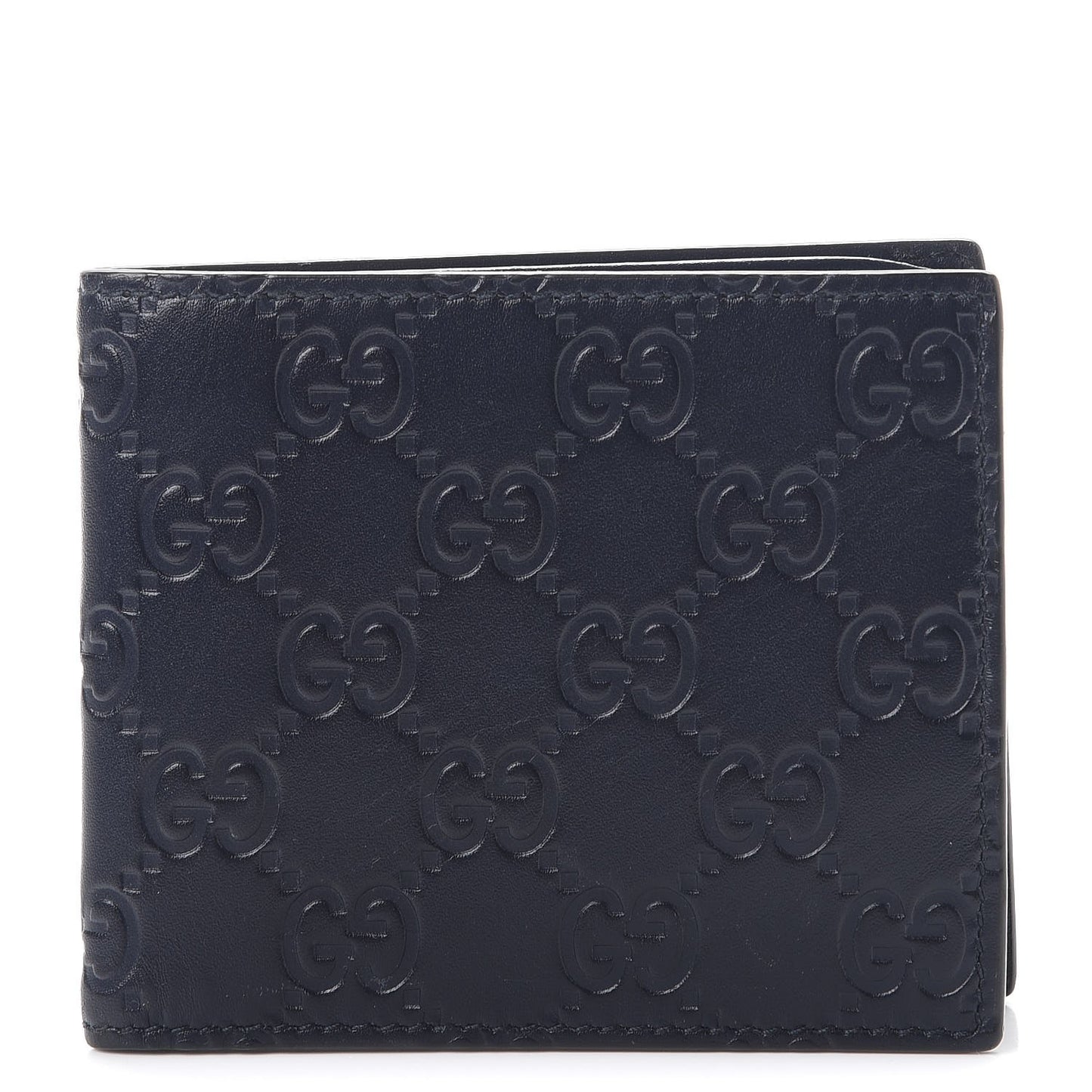 Guccissima Bi-Fold Wallet Blue