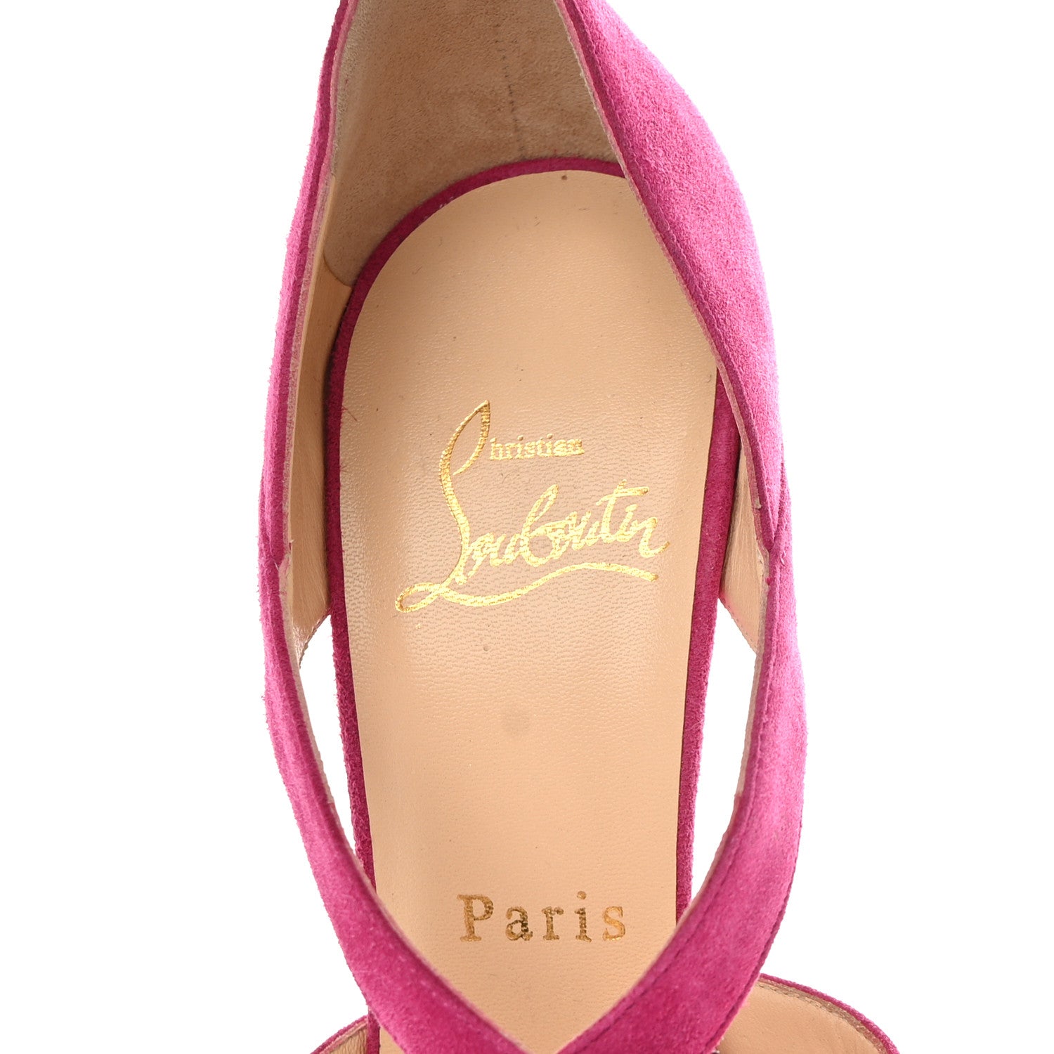 Christian Louboutin Suede Lady Corset 150 Pumps 36 Hot Pink 7 of 9