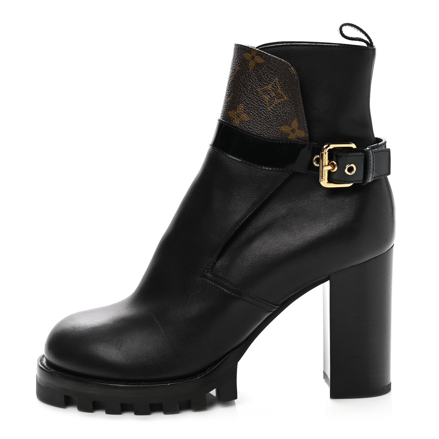 Louis Vuitton Calfskin Monogram Star Trail Ankle Boots 40 Black 1 of 8