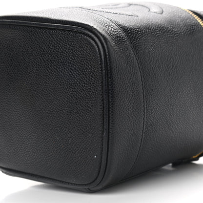 Chanel Caviar Vanity Cosmetic Case Black 14 of 14