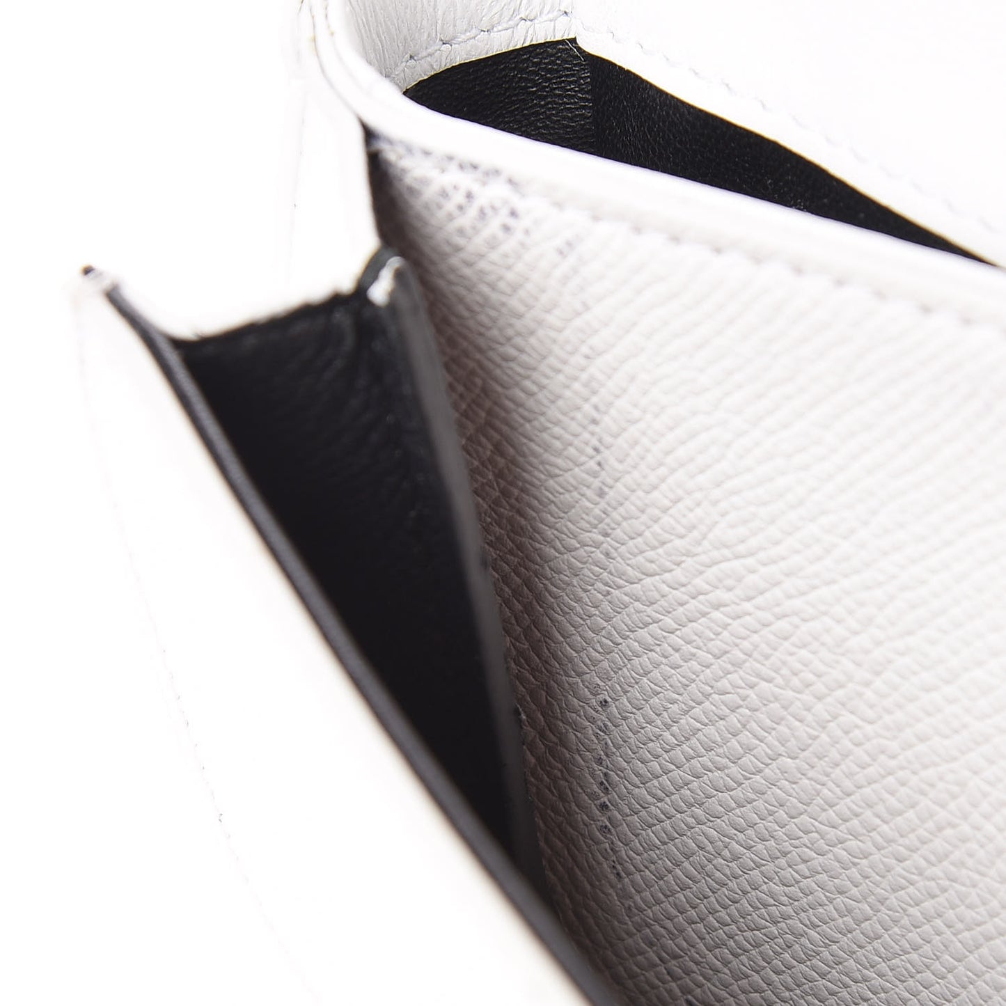 Grained Calfskin Logo Print Ville Day Bag XS White