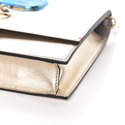 Valentino Garavani Metallic Nappa Small VCase Bag Platinum 8 of 9