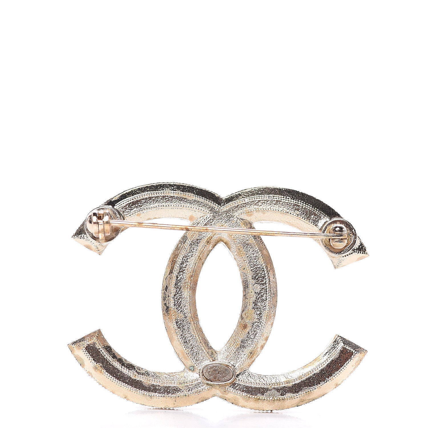 Chanel Pearl CC Brooch Gold 3 of 5