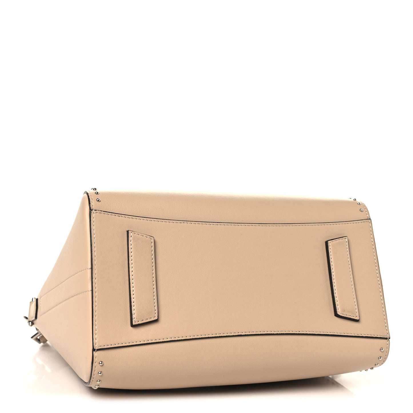 Calfskin Small Studded Antigona Beige