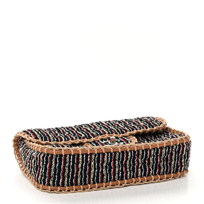 Chanel Tweed Woven Single Flap Beige Multicolor 5 of 10