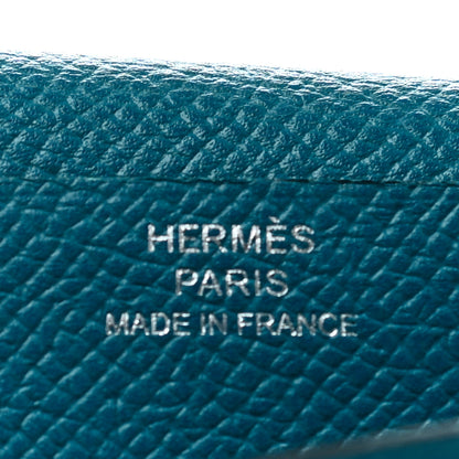 Hermes Epsom Bearn Gusset Wallet Bleu Izmir 6 of 6