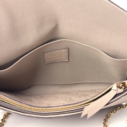 Louis Vuitton Empreinte Pochette Felicie Chain Wallet Tourterelle 6 of 10