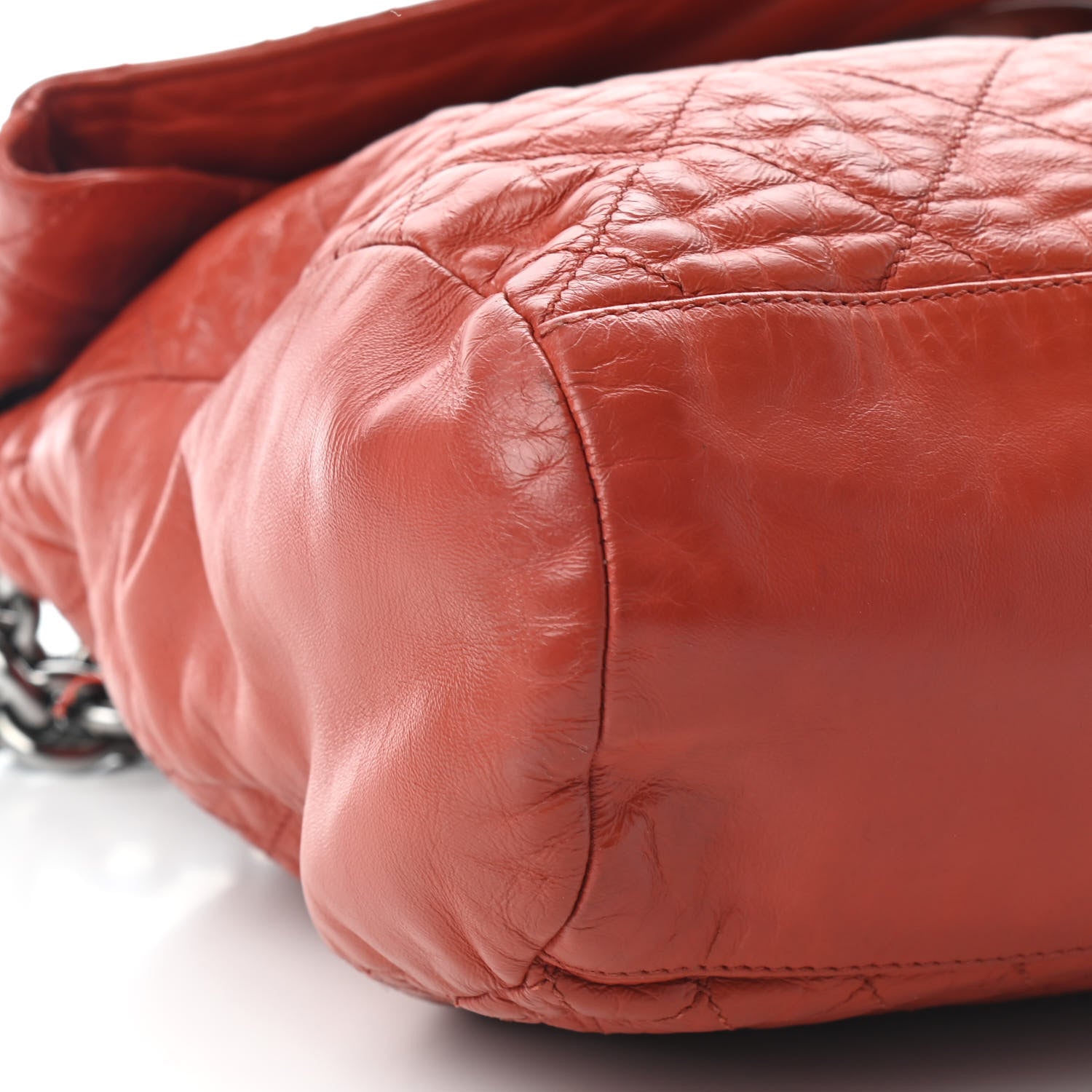 Chanel Lambskin Quilted New Lock Flap Red 7 of 9