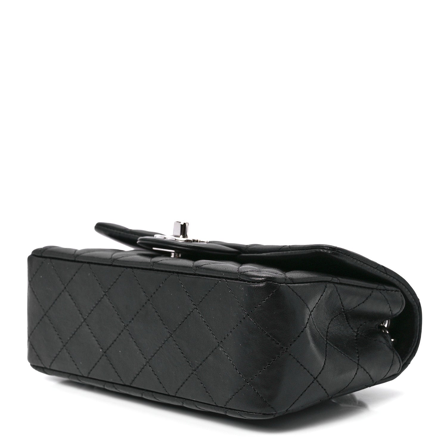 Chanel Lambskin Quilted Mini Rectangular Flap Black 10 of 12