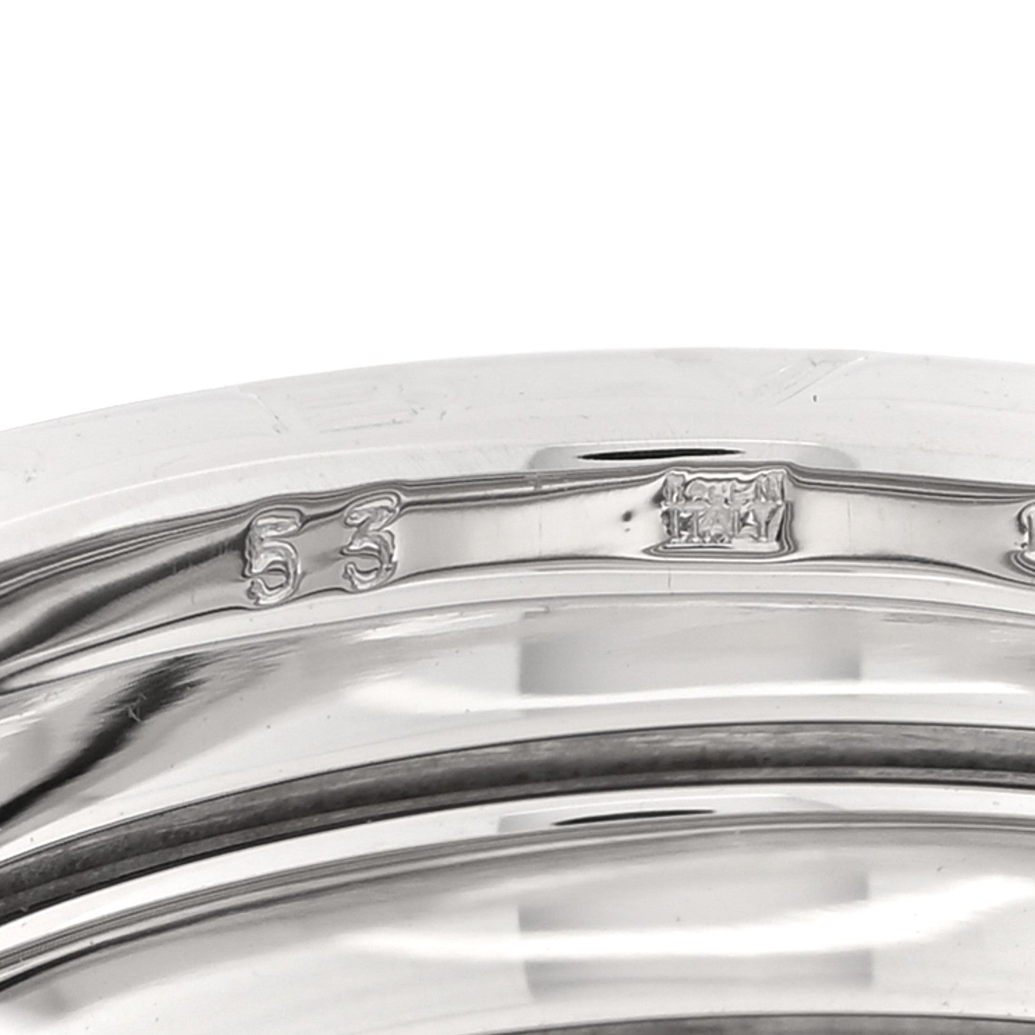 Bulgari 18K White Gold B.Zero1 Three-Band Ring 53 6.5 5 of 5