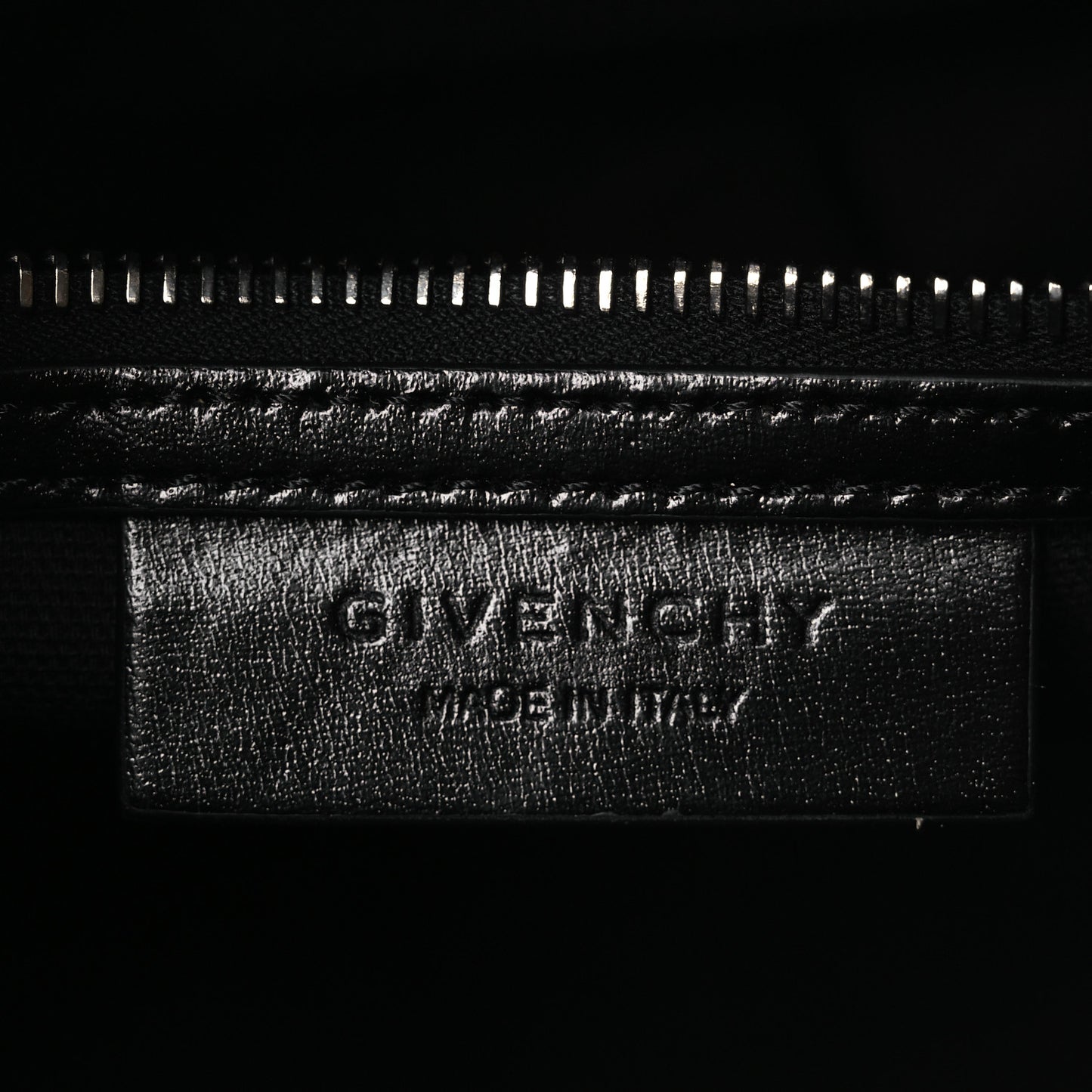 Shiny Lord Calfskin Mini Antigona Black