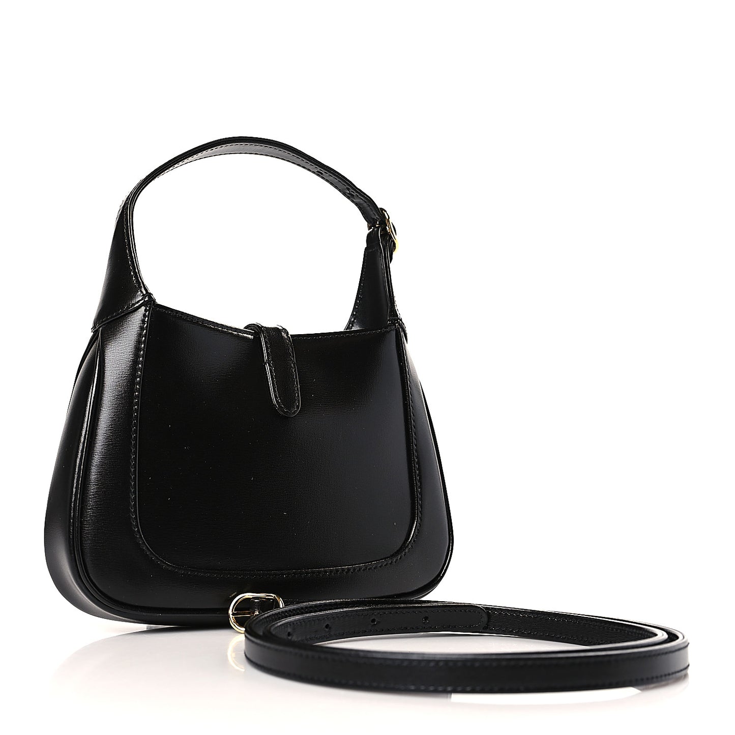 Boarded Dyana Lux Calfskin Mini Jackie 1961 Hobo Black