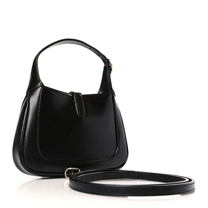 Gucci Boarded Dyana Lux Calfskin Mini Jackie 1961 Hobo Black 3 of 9