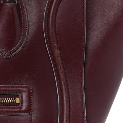 Celine Palmelato Mini Luggage Burgundy Azur Blue 25 of 33