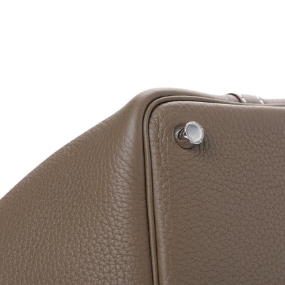 Hermes Taurillon Clemence Picotin Lock 18 PM Etoupe 9 of 11