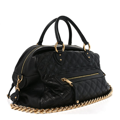 Marc Jacobs Calfskin Quilted Dita Duffle Bag Black 2 of 8