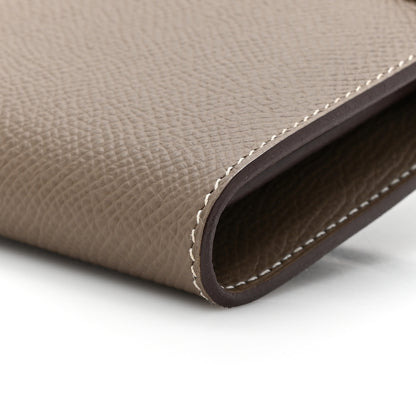 Hermes Epsom Kelly Longue Wallet Etoupe 9 of 10