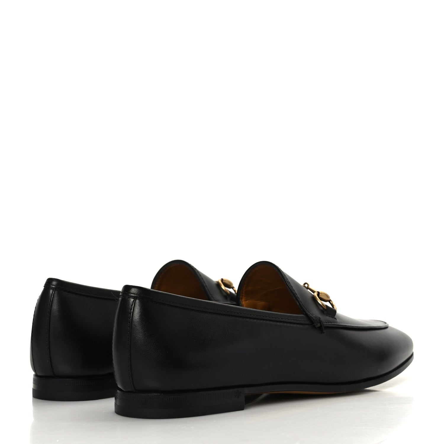 Gucci Calfskin Womens Jordaan Loafers 38 Black 4 of 8