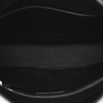 Saint Laurent Crinkled Calfskin Matelasse Monogram Medium Niki Shopper Tote Black 6 of 11