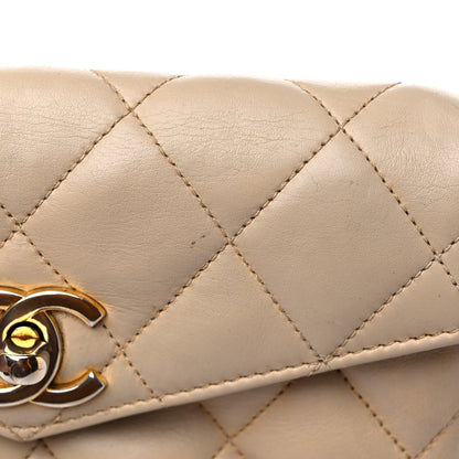 Chanel Lambskin Quilted Flap Waist Belt Bag 75 30 Beige 19 of 20