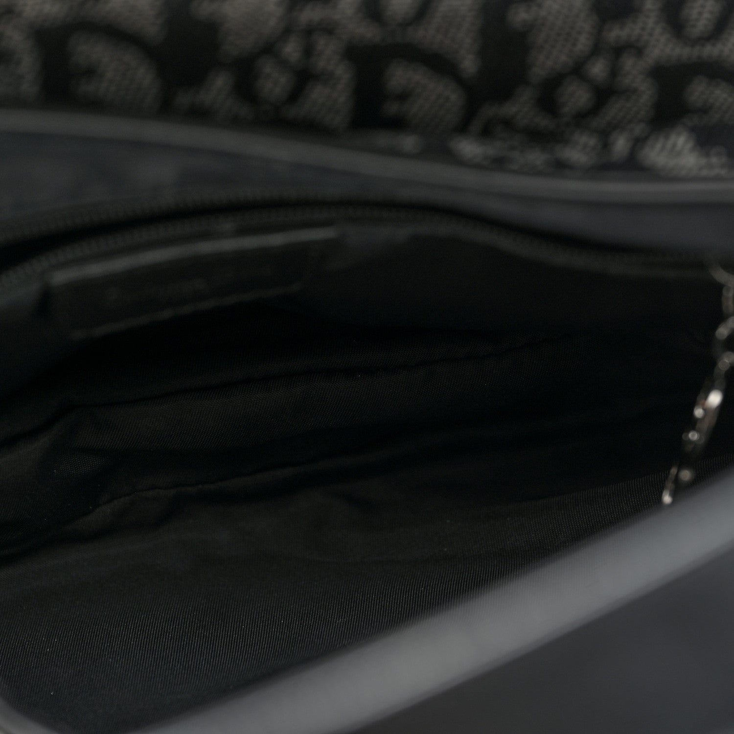 Christian Dior Monogram Double Saddle Bag Black 5 of 12