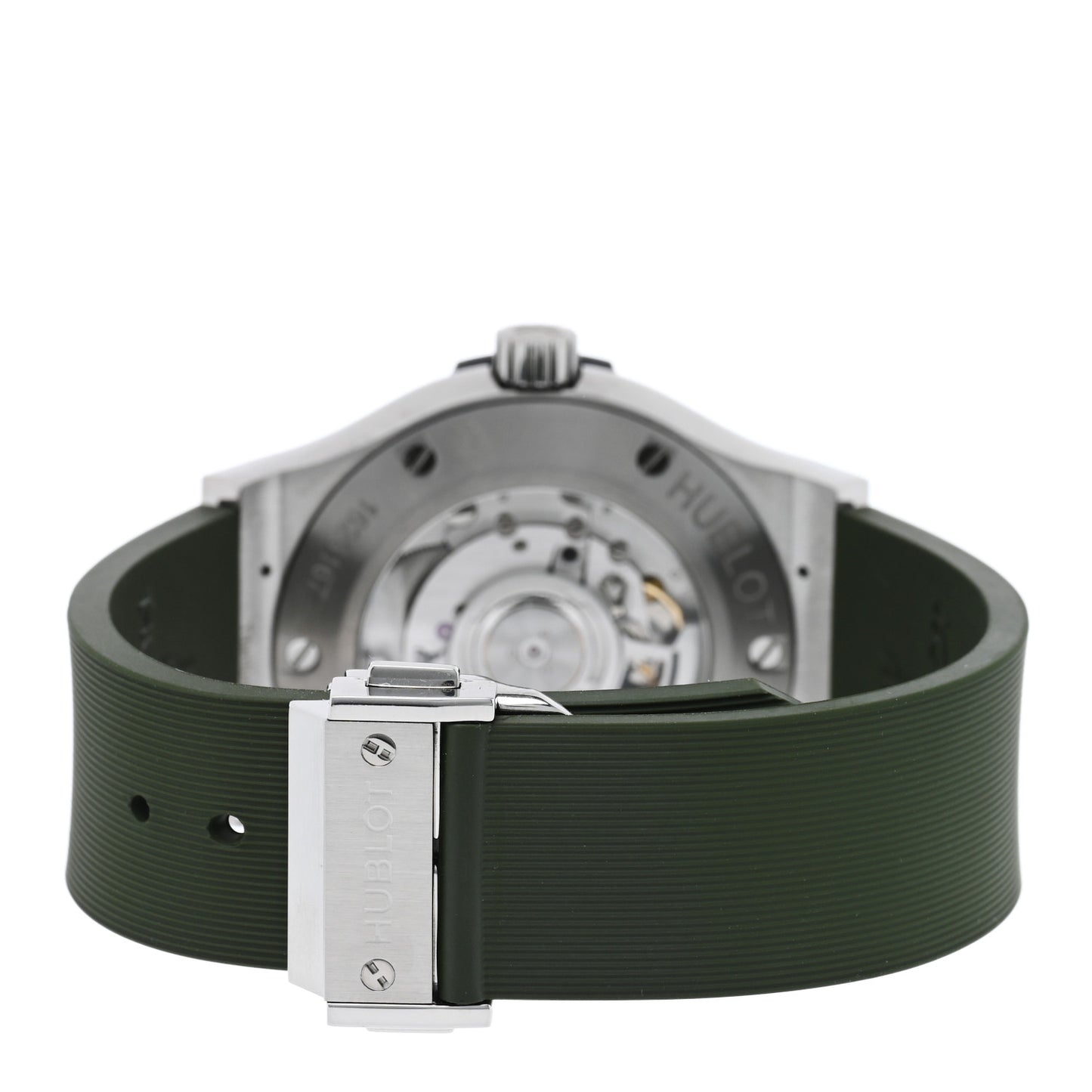 Titanium Rubber 42mm Classic Fusion Automatic Watch Green 542.NX.8970.RX