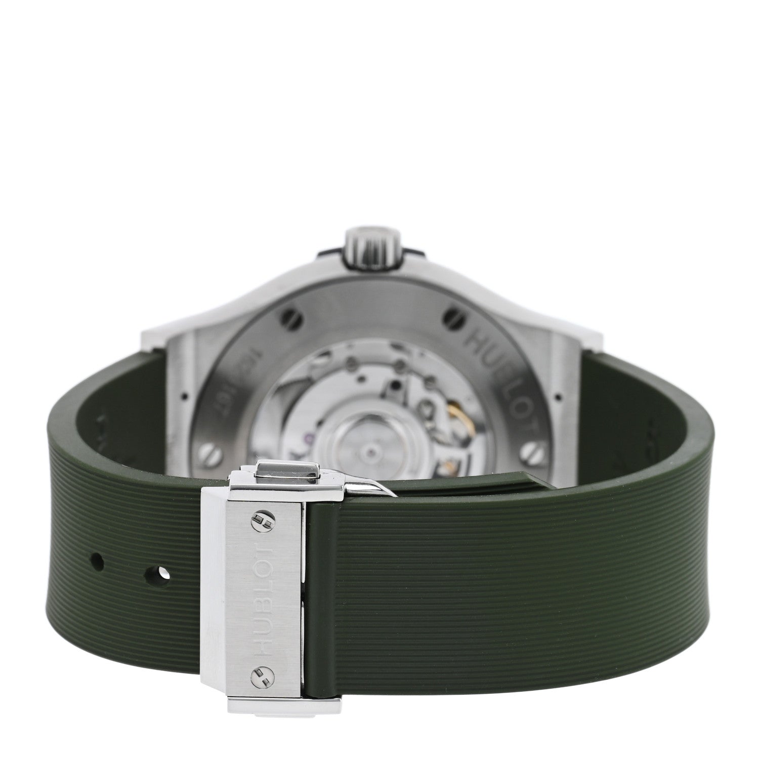 Hublot Titanium Rubber 42mm Classic Fusion Automatic Watch Green 542.NX.8970.RX 3 of 5