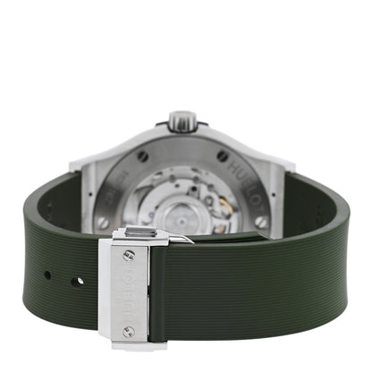 Hublot Titanium Rubber 42mm Classic Fusion Automatic Watch Green 542.NX.8970.RX 3 of 5