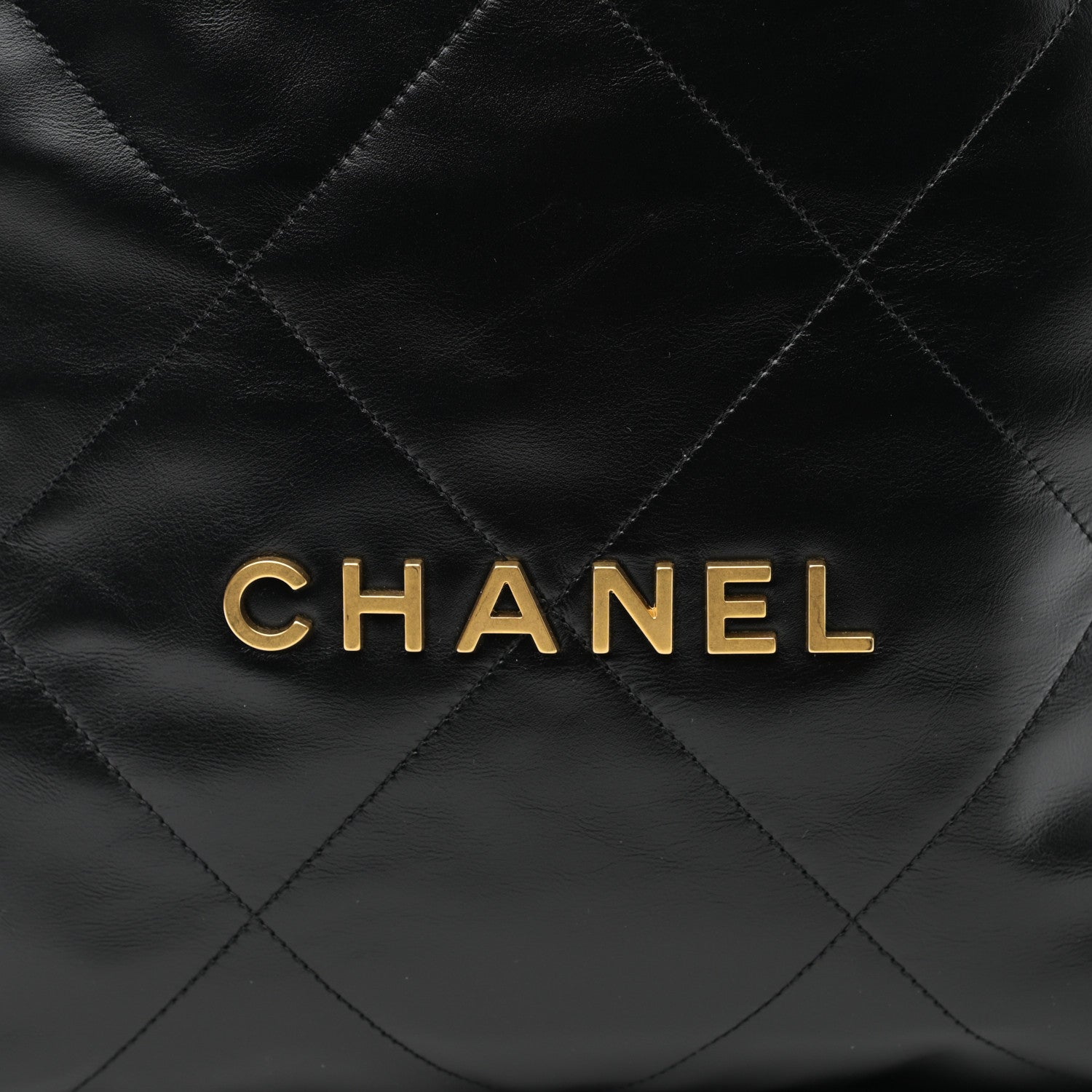 Chanel Shiny Calfskin Quilted Small Chanel 22 Black 9 of 12