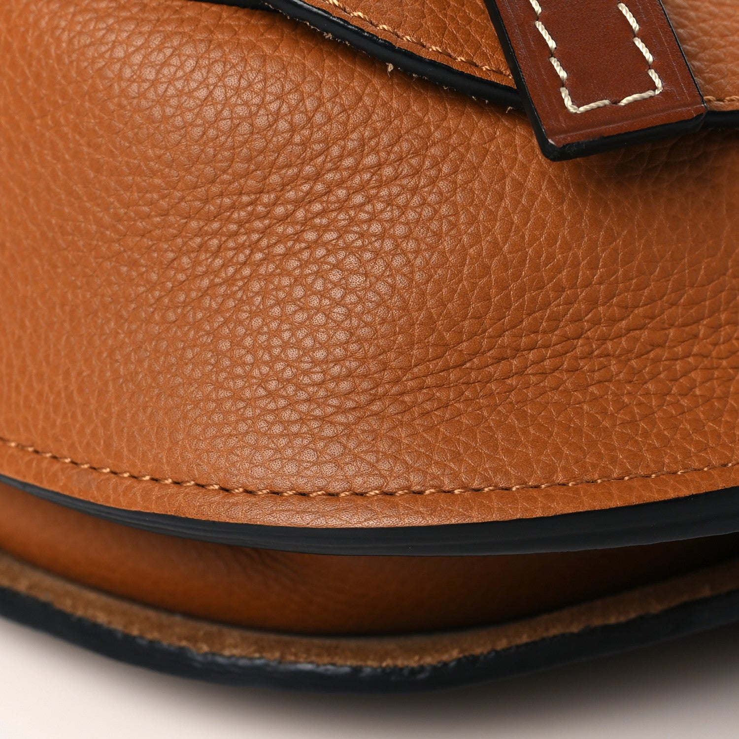 Loewe Grained Calfskin Small Gate Crossbody Bag Caramel Pecan 10 of 10