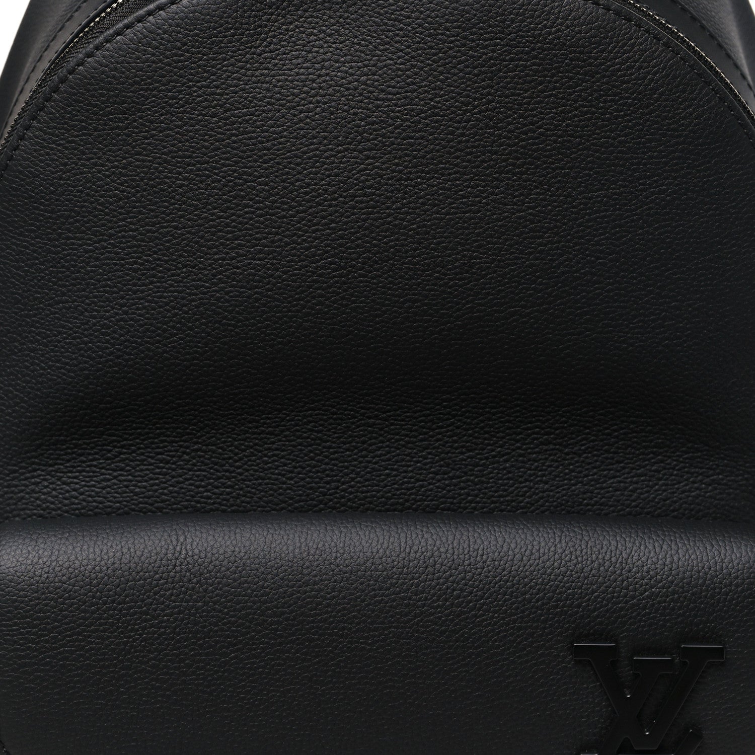 Louis Vuitton Grained Calfskin Aerogram Takeoff Backpack Black 6 of 8