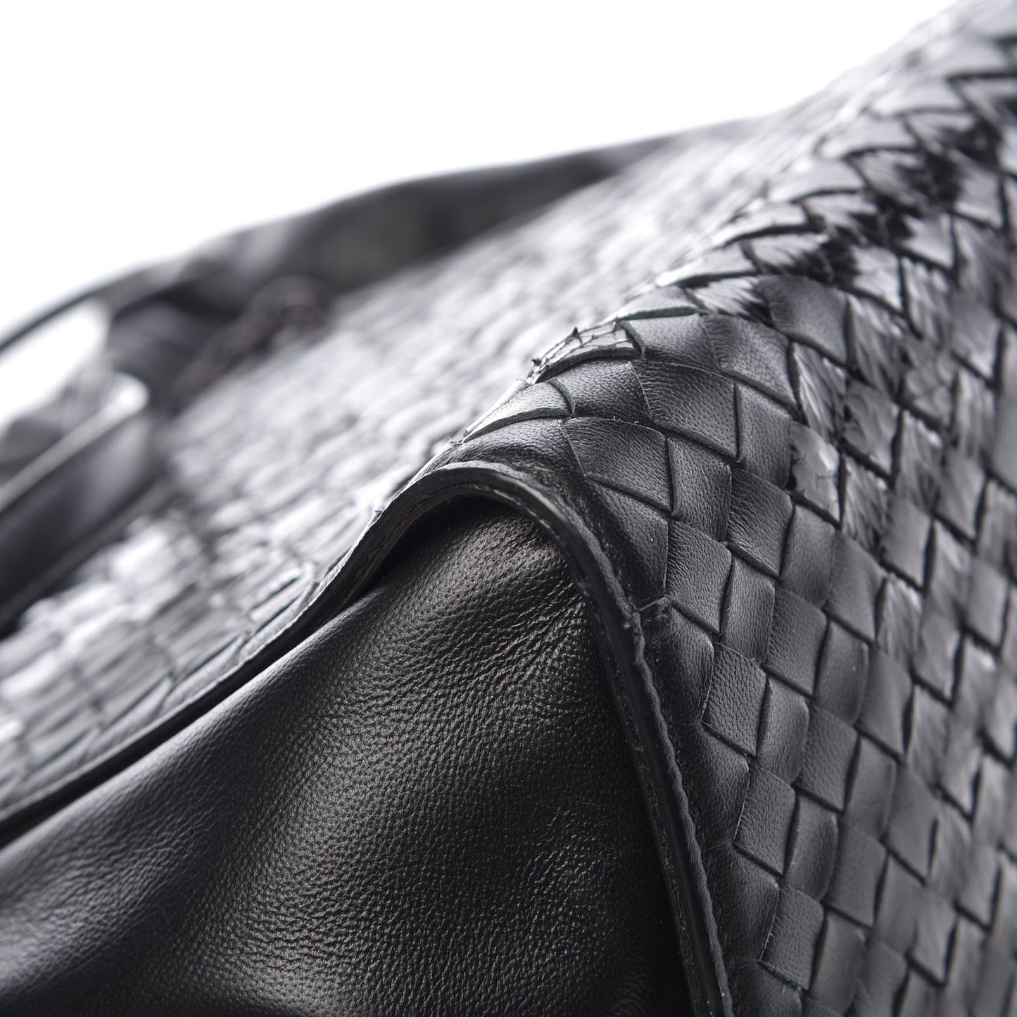 Nappa Ayers Intrecciato Small Tote Nero Black