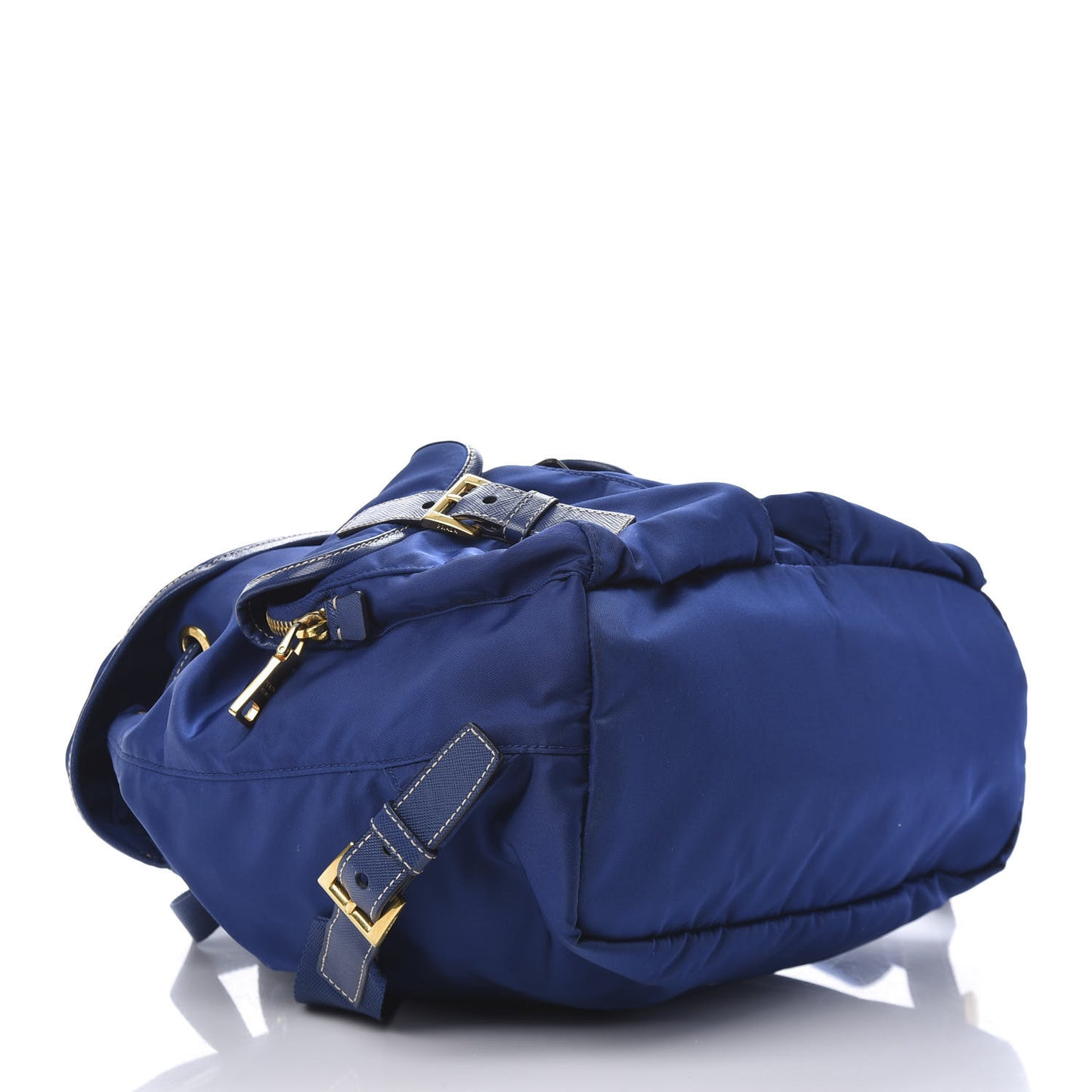 Tessuto Nylon Saffiano Vela Medium Backpack Blue