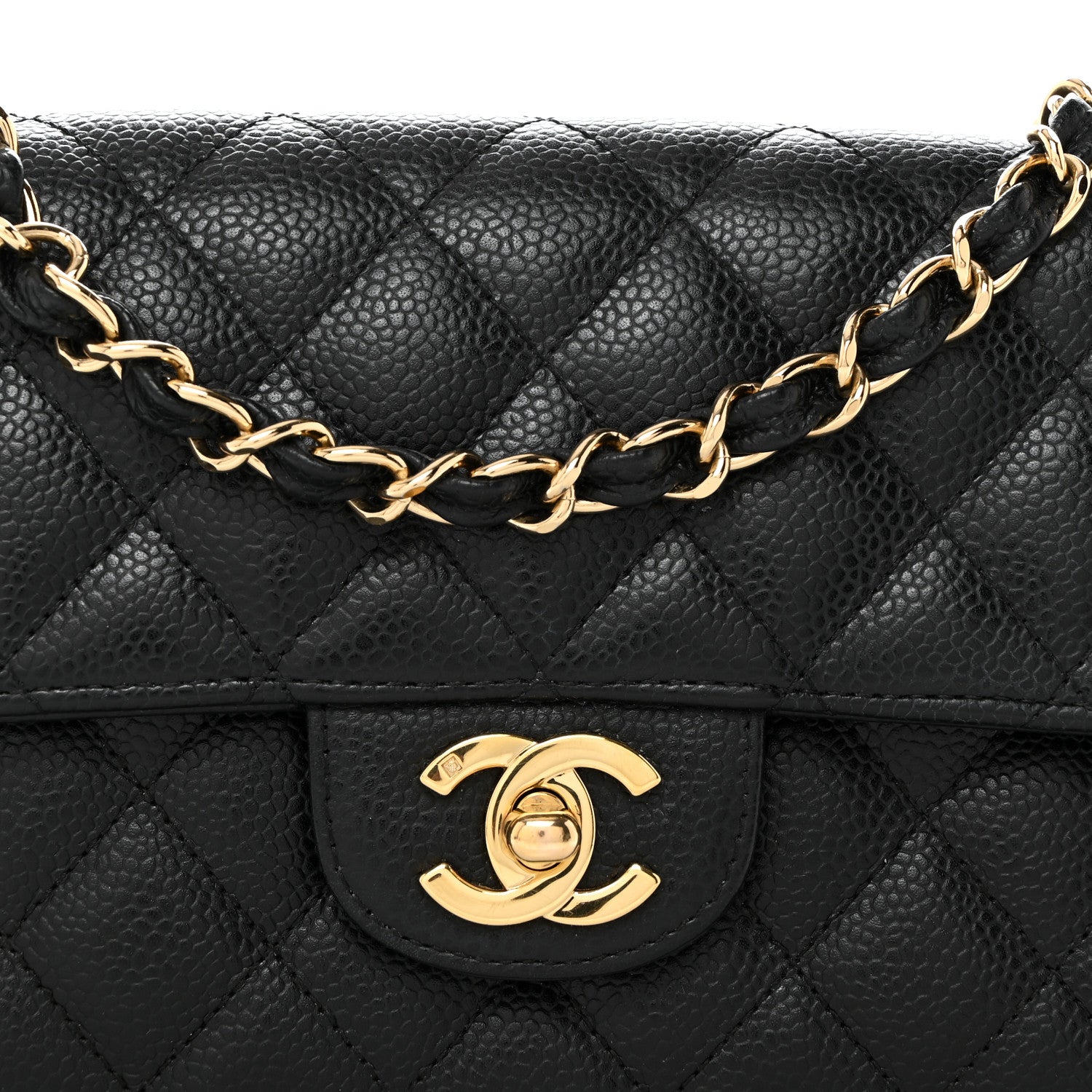 Chanel Caviar Quilted East West Flap Black 8 of 10