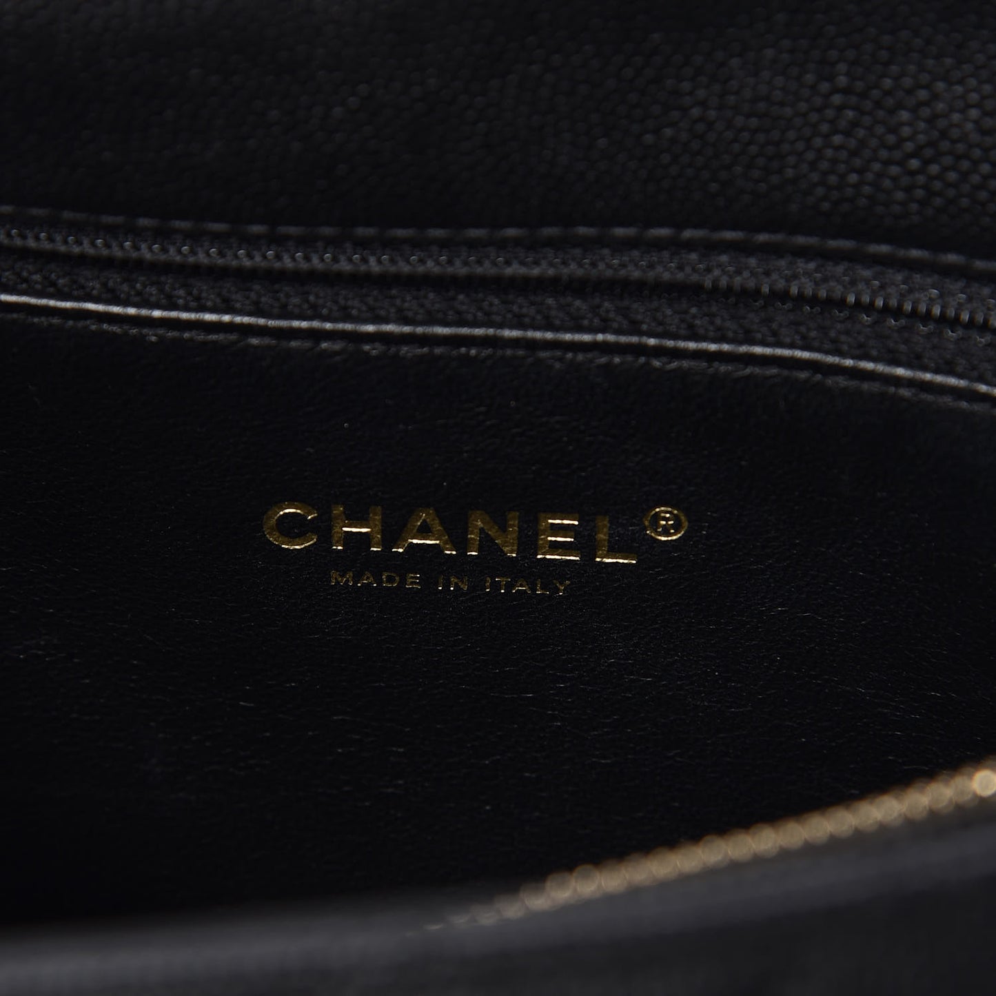 Caviar Lizard Quilted Medium Coco Handle Flap Black