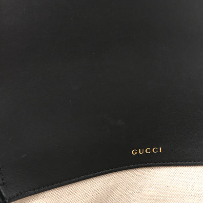 Gucci GG Supreme Monogram Horsebit 1955 Soft Small Shoulder Bag Beige Black 9 of 12