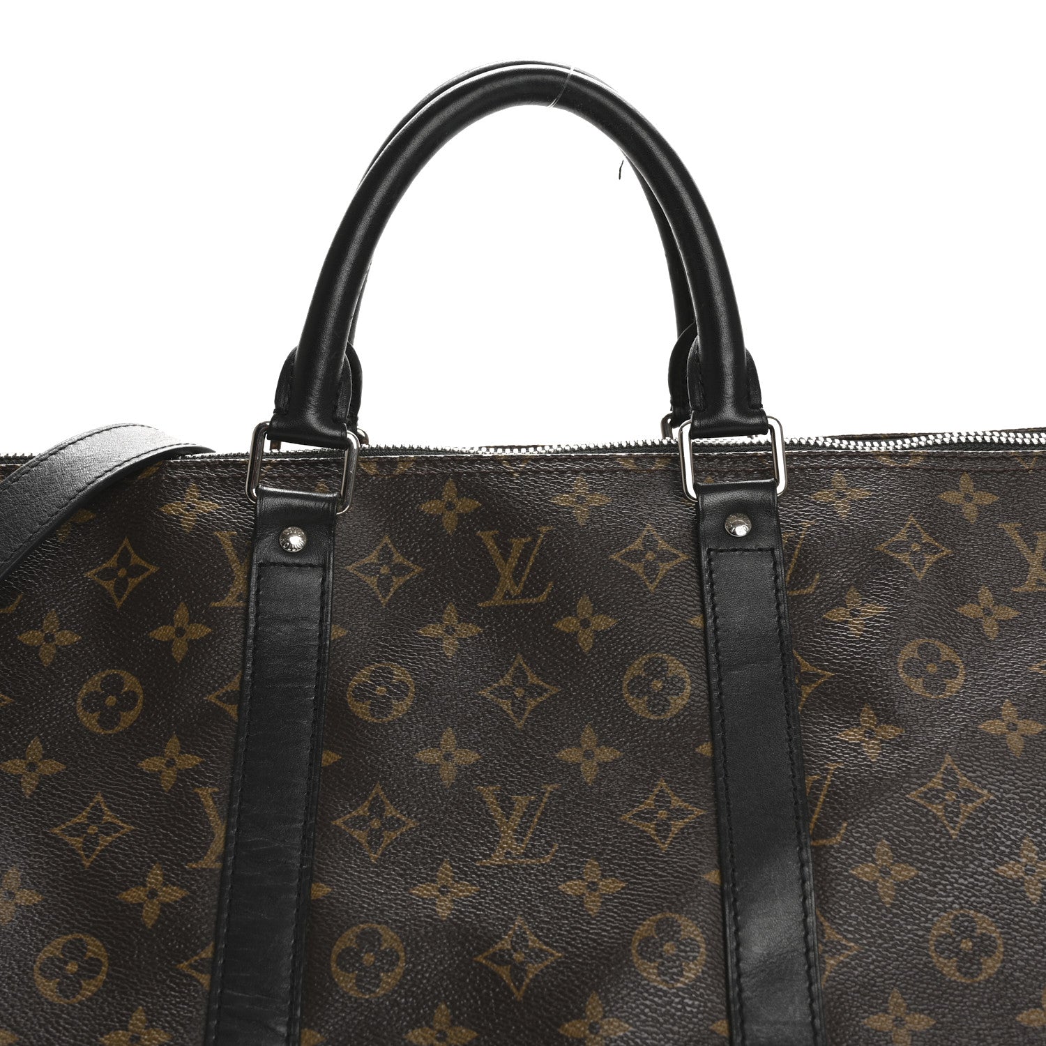 Louis Vuitton Monogram Macassar Keepall Bandouliere 55 7 of 16