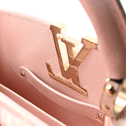 Louis Vuitton Mink Calfskin Goatskin Capucines Mini Rosewater Pink 11 of 12