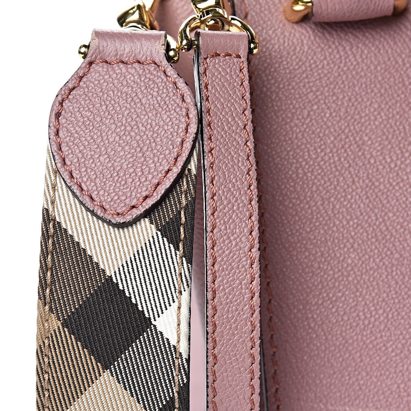 Soft Grain Calfskin Small Buckle Tote Dusty Pink