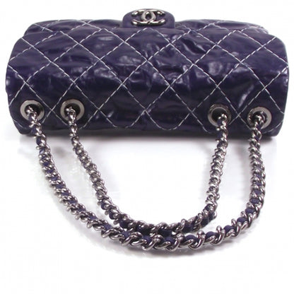 Chanel Washed Leather Stitched Medium Flap 5 of 12