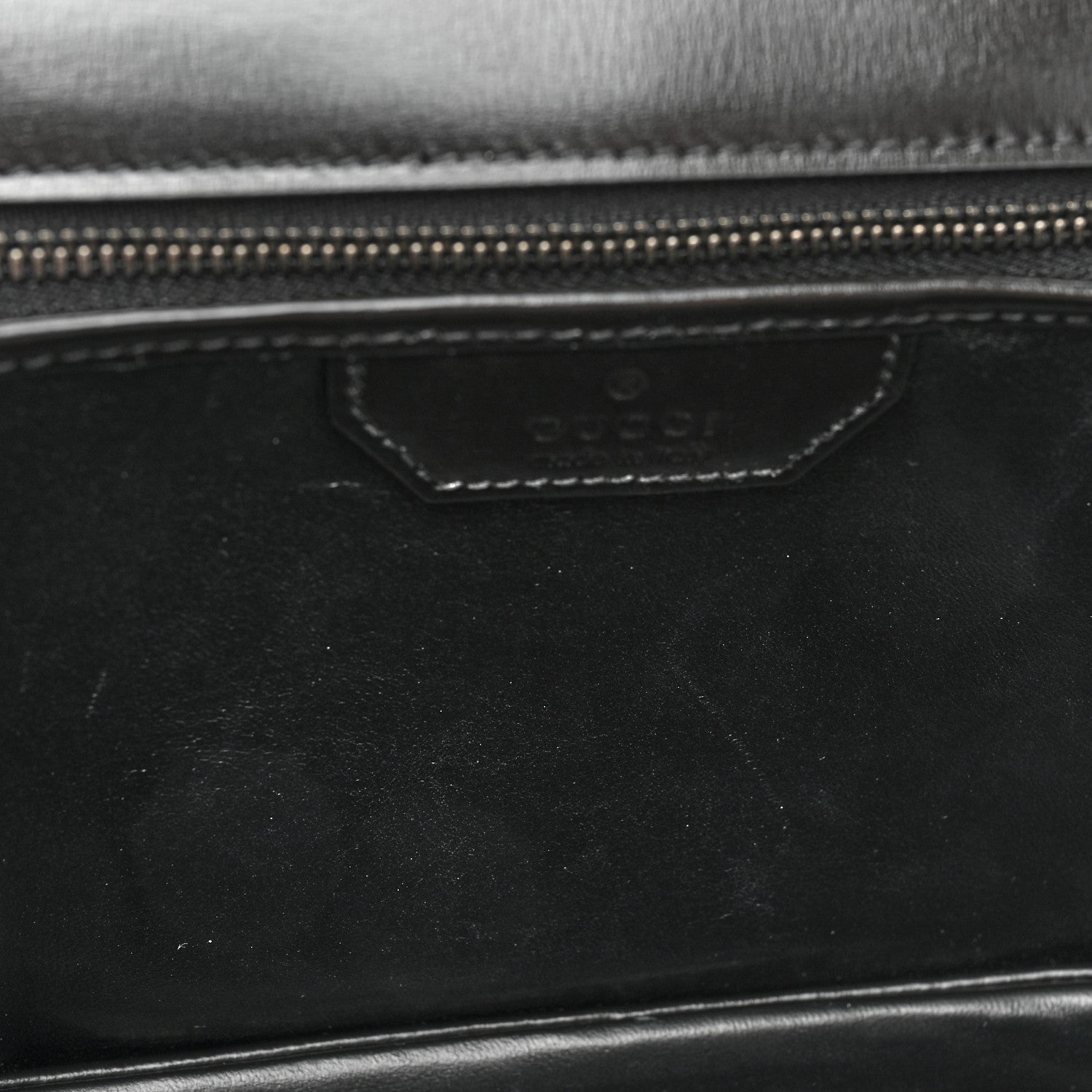 Gucci Boarded Dyana Lux Calfskin Web Monochrome Medium Bamboo 1947 Top Handle Bag Black 10 of 11