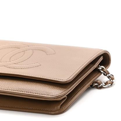 Chanel Caviar Timeless CC Wallet On Chain WOC Brown 11 of 12