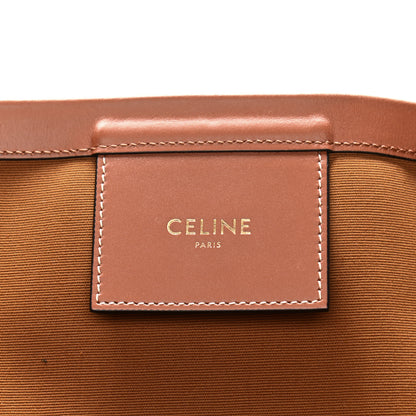 Celine Calfskin Canvas Triomphe Large Couffin White 6 of 11