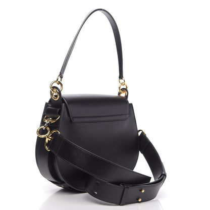Chloe Calfskin Suede Large Tess Bag Black 4 of 11